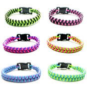 Neon Paracord Braid Bracelets