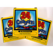 3' Crayons 24 Pc Wholesale Bulk