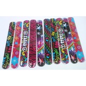 72 pc Assorted Hip and Trendy Slap Bracelets