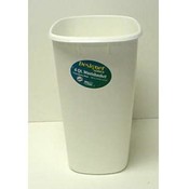 6 Qt. White Wastebasket