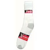 "Brave"  Crew Pakistan Socks-All White  (10-13)