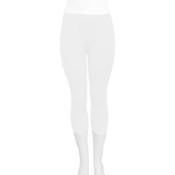 Ladies' Plain Capri Legging-White