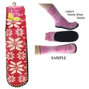 SnowFlakes- Knitted Slipper-Red