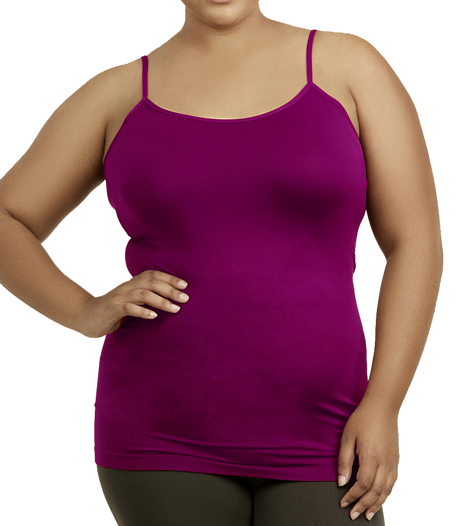 Wholesale Seamless Plus Size Camis in Purple