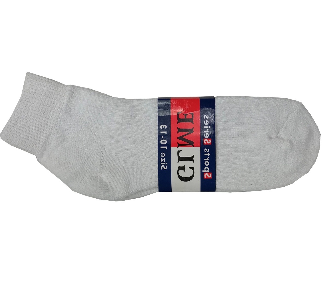 Wholesale Men's Quarter Sport Socks White 1013 DollarDays