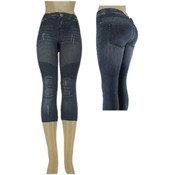 Ladies Seamless Capri "Jeggings"/ Blue -L/XL
