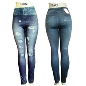Ladies Footless Leggings  "Jeggings"/ Blue -L/XL