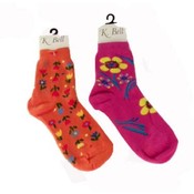 Women's K-BELL Socks- Flowers