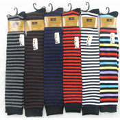 Women's Over Knee Hi Stocking-Narrow Striped