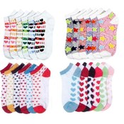 Ladies Ankle Socks-Assorted Designs