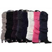 Ladies Leg Warmers w/ pom pom
