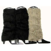 Ladies Fur Leg Warmers