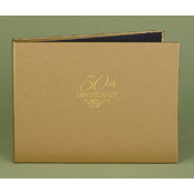 50th Anniversary Gold Guest Book