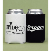 Bride &amp; Groom Can Coolers