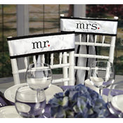Together Mr. &amp; Mrs. Chair Sashes