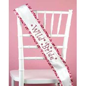 Pink Camouflage - Wild Bride - Sash