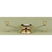 Gold Scroll Candle Holder