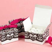Dynamic Design White &amp; Black Favor Boxes