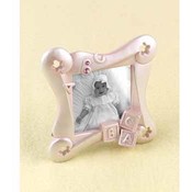 Pink ABC Blocks Frame