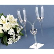 Raindrop Flutes &amp; Silver Holder