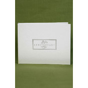 25th Anniversary Small White Guest Book