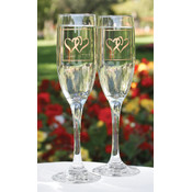 Linked at the Heart Gold Flutes