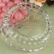 50th Anniversary Round Candy Dish