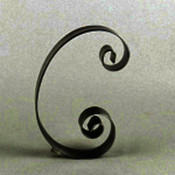 Metal Letter Cake Top - 5" Scroll - C