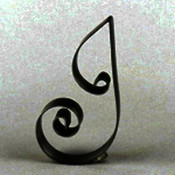 Metal Letter Cake Top - 5" Scroll - J