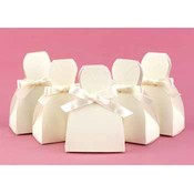 Ivory Dress Favor Boxes