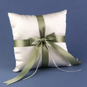 Ivory Customized with Color Ring Pillow