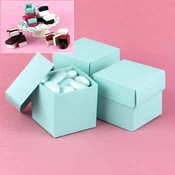 Two-Piece Favor Boxes- Aqua (Eggshell Blue)