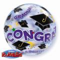 Congrats - Grad Caps 22" Single Bubble Balloon
