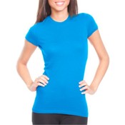 Womens  Next Level The Perfect Tee Turquoise Large