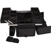 All Black Diamond Pro Makeup Rolling Case