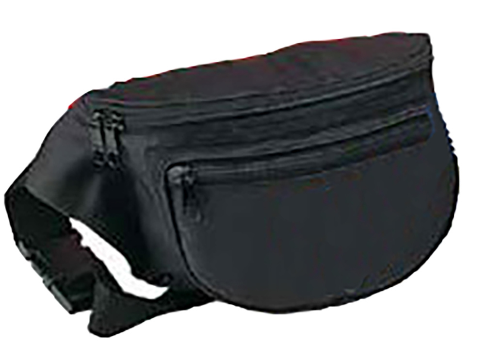 Wholesale Nylon Three Pocket Fanny Pack Black (SKU 2333773) DollarDays