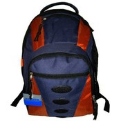 16.6" Backpack Navy/Orange