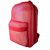 18" Mesh See-through Student Backpack - Red