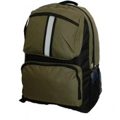 18 " Backpack with safety reflective stripe - Oliver Green
