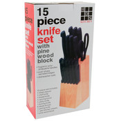 15 Piece Knife Set with Wood Block