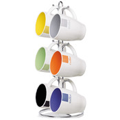 6/ Pieces Mug W/Stand Coffee