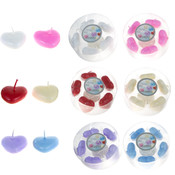 6 piece Floating Heart Candle - Unscented