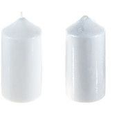 3" x 6" Dome Top Pillar Candle-Unscented