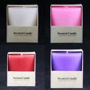2.75" x 2.75" Ribbed Pillar Candle - Scented