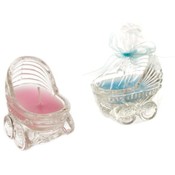 Glass Baby Carriage Scented Candle