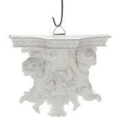 Double Angels Holding Onto a Column Wall Plaque