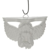 Angel Below  Windowsill with a Rose Wall Plaque