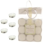 18 Pack Baby Powder Scented Tea Lights Candle