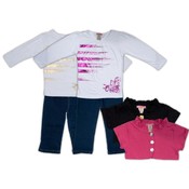 Girl's 3 Piece Crop Top Jacket/Jean Set