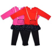 Infant Girl's Knit Top With Legging Set